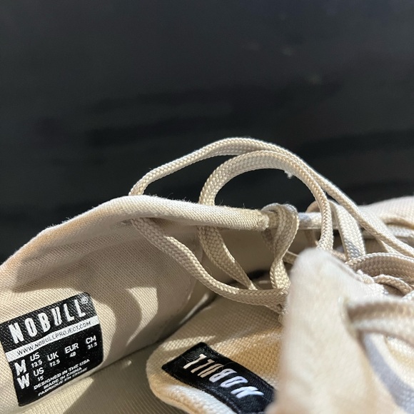 NOBULL CrossFit Lifting Shoes Men’s Size 13.5 White Grey Workout Sneakers - Picture 8 of 8